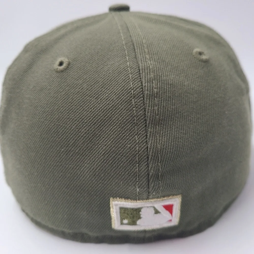New York Yankees Hat Fitted 7 1/8‎ New Era 59Fifty Green 1999 World Series Patch